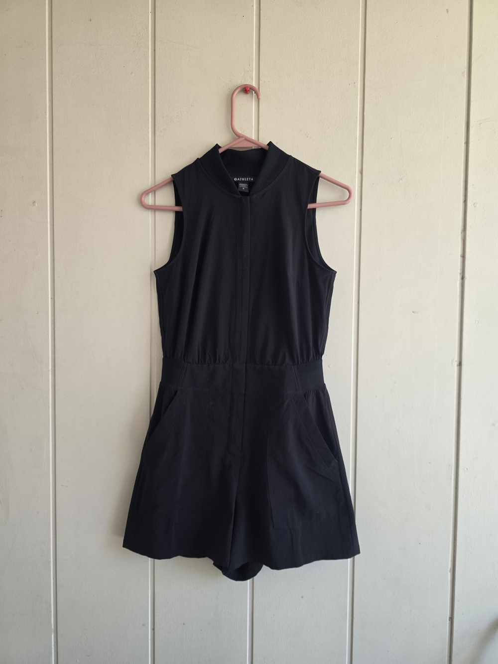 Athleta Brooklyn Utility Romper Jumper Black Sz 0